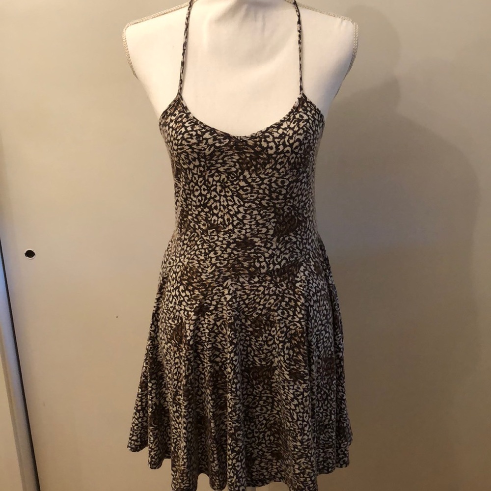 Sparkle & Fade Leopard print skater dress